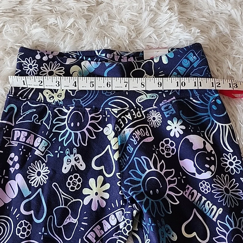 Justice Full Length Brand New Kids' Multicolor Graphic Leggings